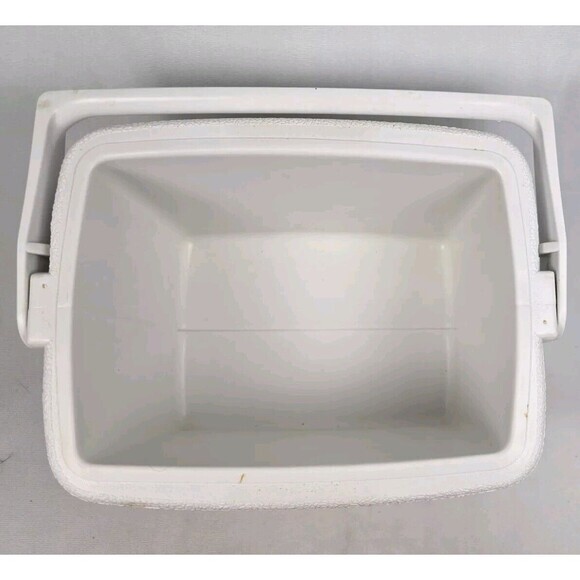 Vintage Coleman Lunch Box Mini Cooler Red & White 5272 - Picture 13 of 13